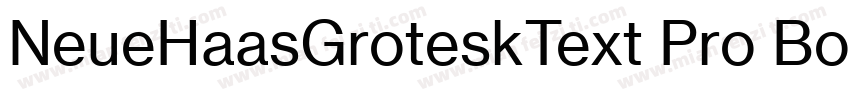 NeueHaasGroteskText Pro Bold字体转换